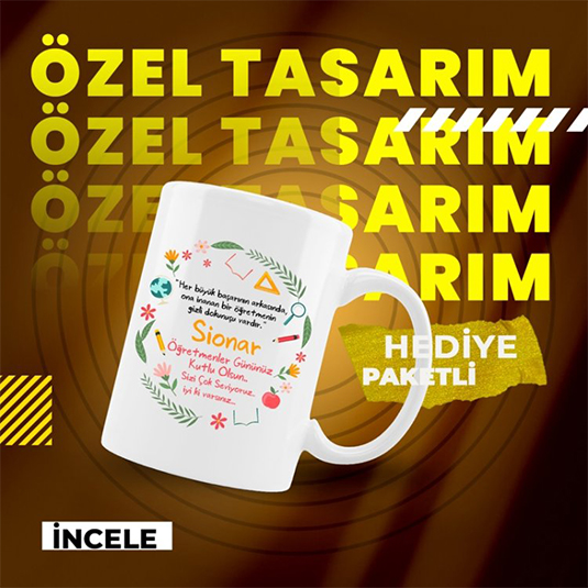 Öğretmenler Günü Kupa Bardak