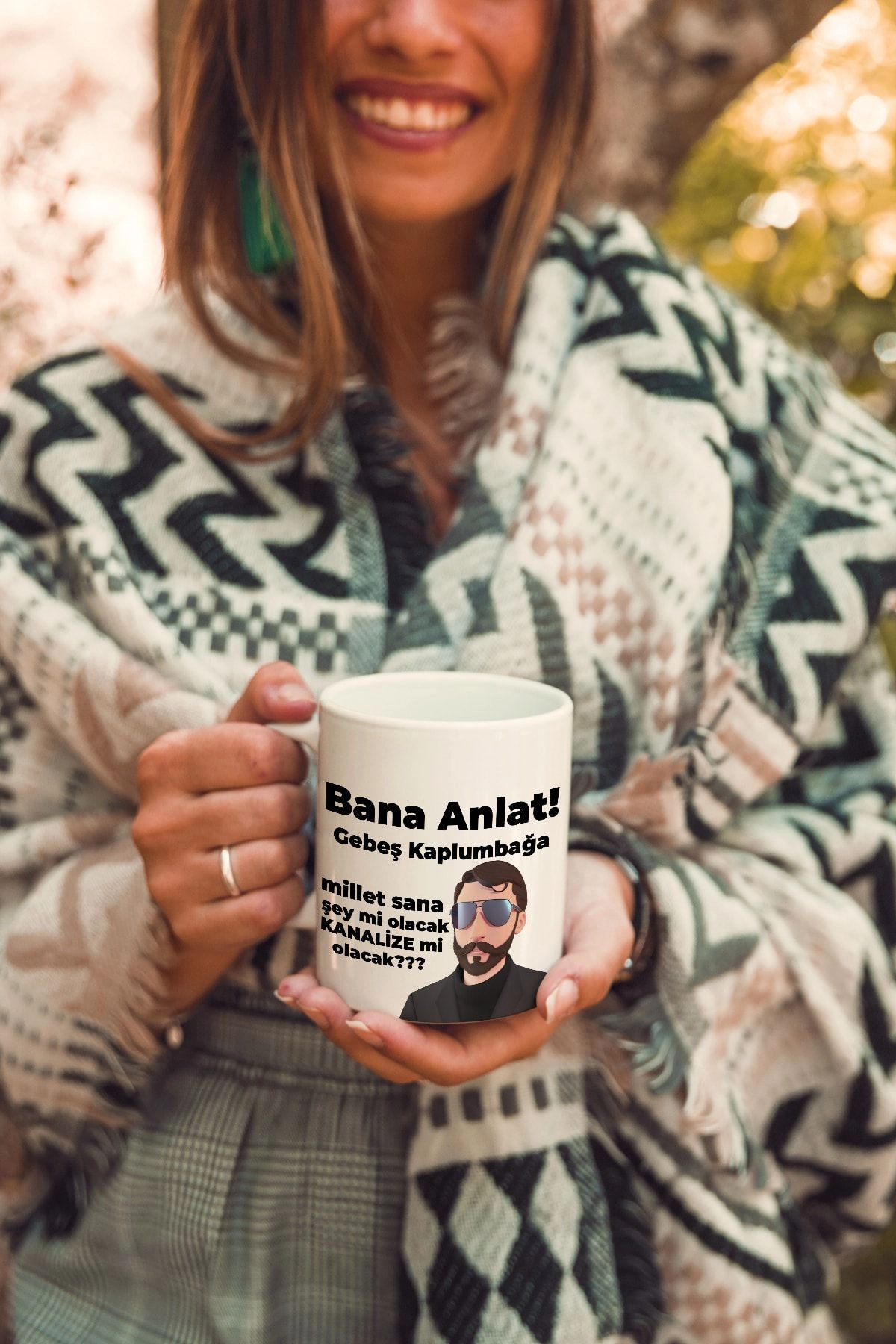 Bana Anlat Gebeş Kaplumbağa Kupa Bardak