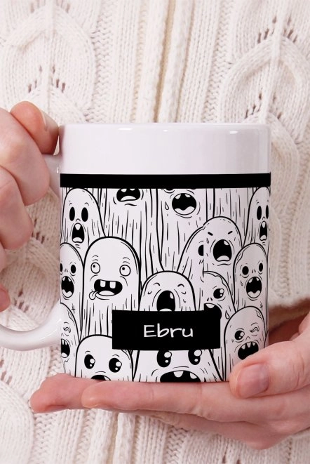 Cadılar Bayramı Hediyesi Kişiye Özel Kupa Bardak