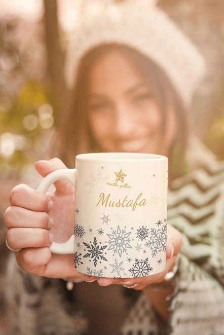 Yılbaşına Özel Yıldızlı Kupa Bardak