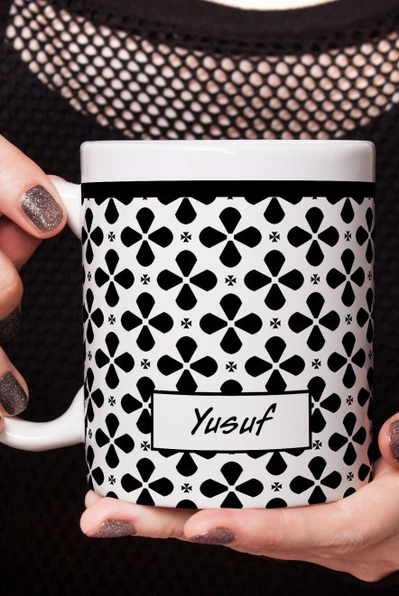 İskambil Sinek Desenli Kişiye Özel Kupa Bardak