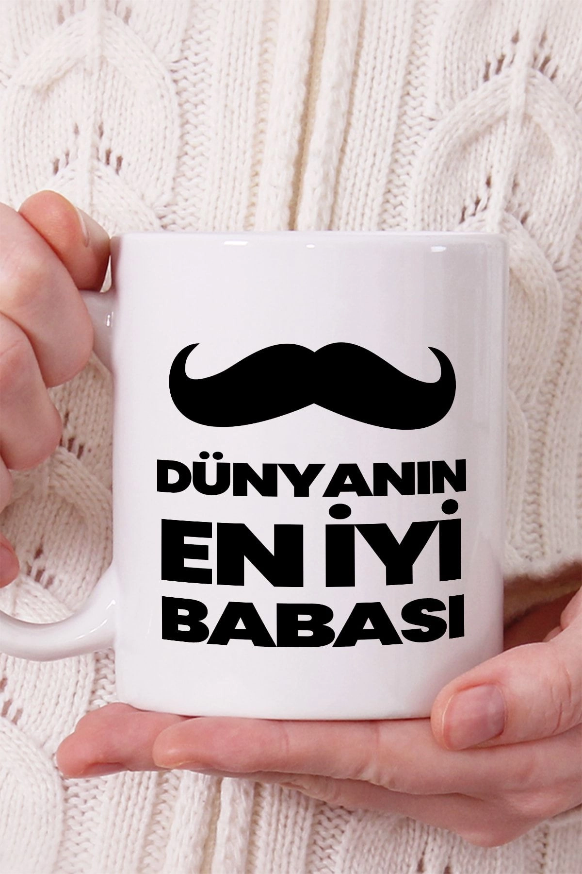Dünyanın En Iyi Babası Yazılı Porselen Kupa Bardak