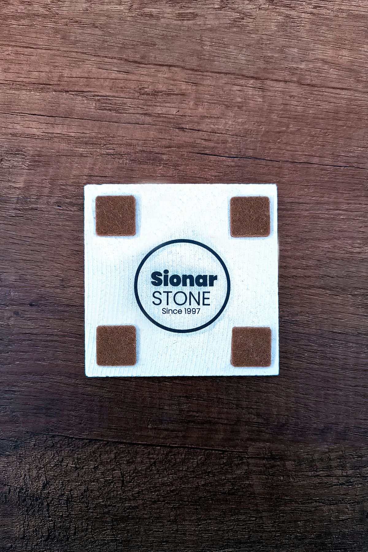 Rönesans Motifleri Taş Traverten Fincan Bardak Altlığı 4'Lü Set 10X10X1Cm  Moz-29